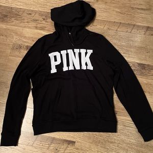 Ladies black Victoria’s Secret pink hoodie size L